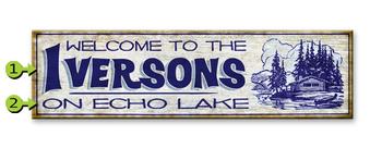 A Nice Sign for your Cabin on the Lake Product Thumbnail