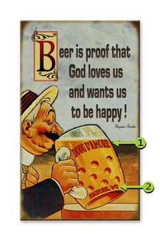Religious Beer Drinker Sign Product Thumbnail