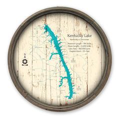Kentucky Lake KY Map on a Barrel End by Lake Art (© Lake Art LLC) Product Thumbnail