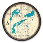 Island Lake Chain of Lakes on a Barrel End by Lake Art (© Lake Art LLC) Product Thumbnail