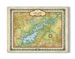 Historic Lake Lanier Georgia Vintage Map Product Thumbnail
