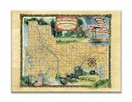 Historic Vintage Map of Minneapolis and St Paul Product Thumbnail