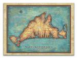 Historic Martha's Vineyard Massachusetts Vintage Map Product Thumbnail