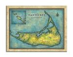 Historic Nantucket Massachusetts Vintage Map Product Thumbnail