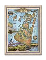 Bald Head Island North Carolina Vintage Map Product Thumbnail