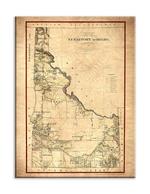 Historic Vintage Map of the Idaho Territory Product Thumbnail