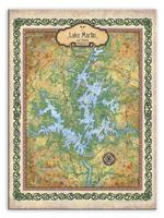 Historic Lake Martin Alabama Vintage Map Product Thumbnail