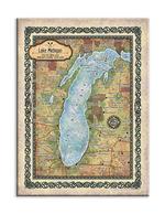 Historic Lake Michigan Vintage Map Product Thumbnail