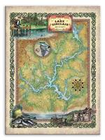 Historic Lake Sinclair Georgia Vintage Map Product Thumbnail