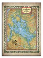 Historic Lake Winnipesaukee Vintage Map Product Thumbnail