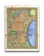Historic Vintage Map of Milwaukee Wisconsin Product Thumbnail