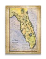 Historic Map of the Seat of War in Florida Product Thumbnail