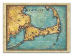 Cape Cod Massachusetts Vintage Map Product Thumbnail