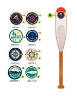 White and Red Rounded Oar Product Thumbnail